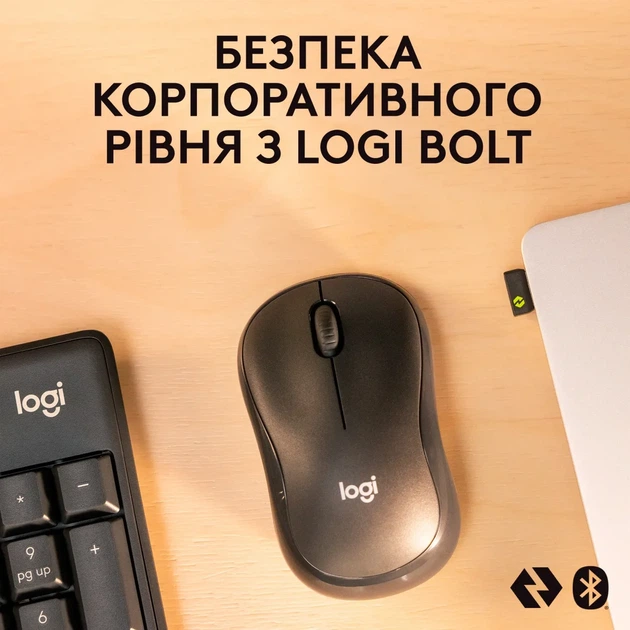 Комплект клавіатура та мишка Logitech MK370 Graphite (920-012077) - зображення 2