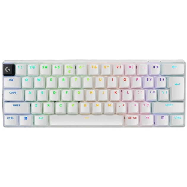 Клавіатура Logitech G Pro X 60 Lightspeed GX Tactile Wireless/Bluetooth UA White (920-011930) - Фото 1 Клавіатура Logitech G Pro X 60 Lightspeed GX Tactile Wireless/Bluetooth UA White (920-011930) - зображення 1