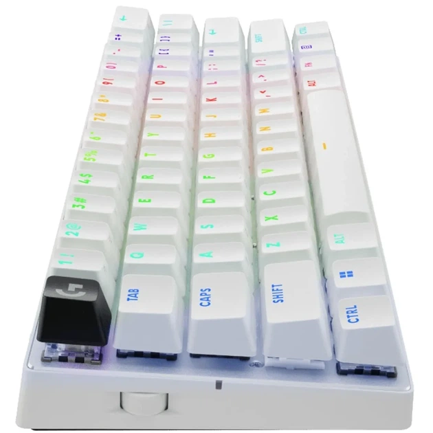 Клавіатура Logitech G Pro X 60 Lightspeed GX Tactile Wireless/Bluetooth UA White (920-011930) - Фото 4 Клавіатура Logitech G Pro X 60 Lightspeed GX Tactile Wireless/Bluetooth UA White (920-011930) - зображення 4