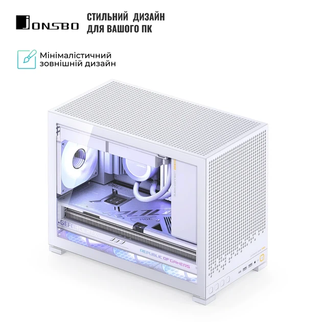 Корпус JONSBO D32 PRO White - зображення 6