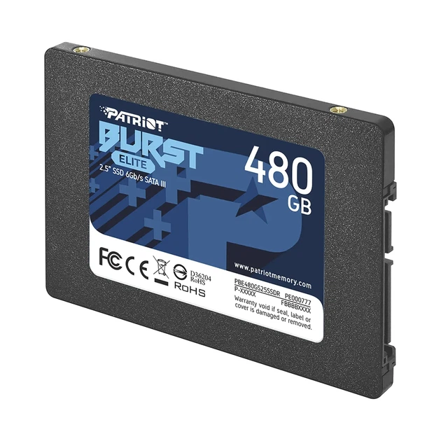 SSD PATRIOT Burst Elite 480GB 2.5' SATA III TLC 3D (PBE480GS25SSDR) - Фото 2 SSD PATRIOT Burst Elite 480GB 2.5' SATA III TLC 3D (PBE480GS25SSDR) - изображение 2