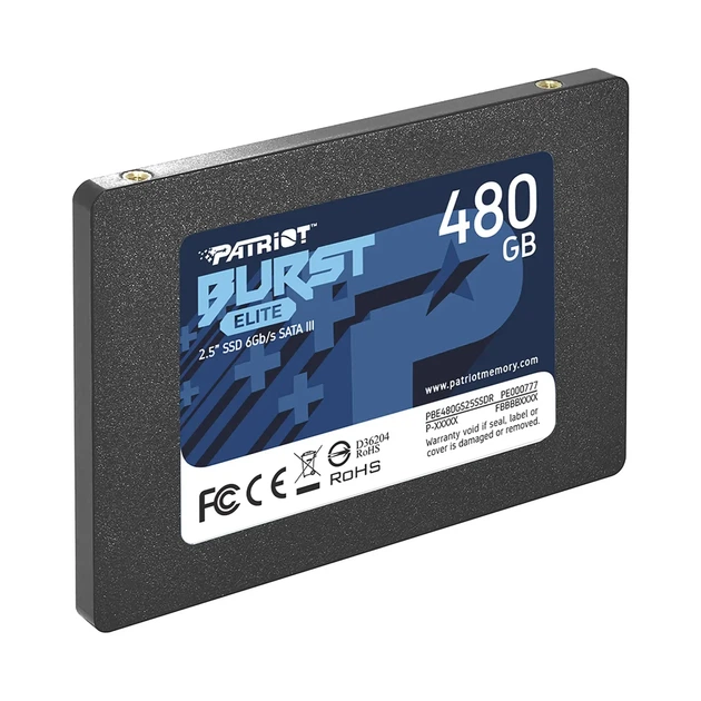 SSD PATRIOT Burst Elite 480GB 2.5' SATA III TLC 3D (PBE480GS25SSDR) - Фото 3 SSD PATRIOT Burst Elite 480GB 2.5' SATA III TLC 3D (PBE480GS25SSDR) - изображение 3