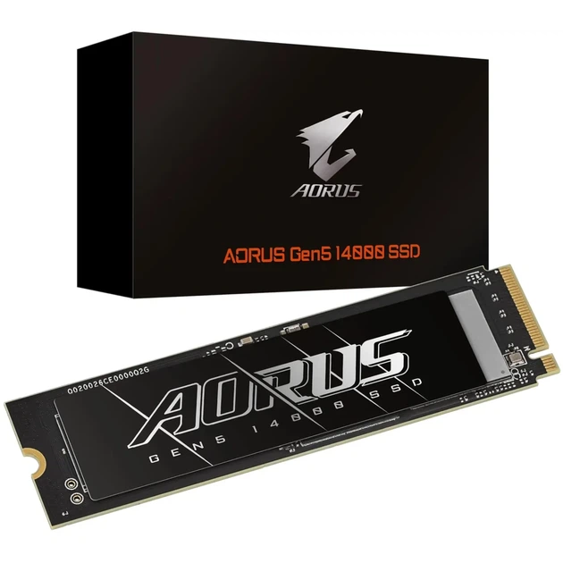SSD GIGABYTE AORUS Gen5 14000 2TB M.2 2280 PCIe 5.0 x4 R:14500 / W:12700 MB/s (AG514K2TB) - изображение 3