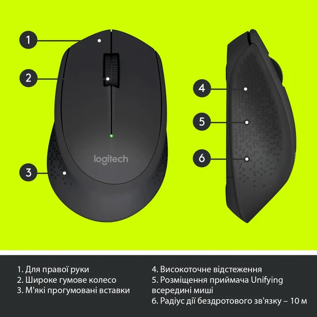 Мишка Logitech M280 Wireless Black (910-004287) - зображення 6
