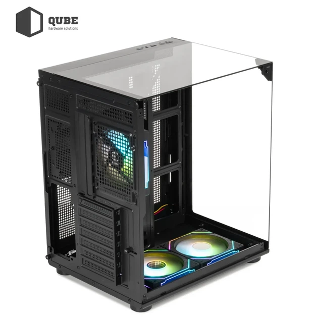 Корпус QUBE AQUARIUM ARGB Black (AQUARIUM_GBNU3) - Фото 9 Корпус QUBE AQUARIUM ARGB Black (AQUARIUM_GBNU3) - изображение 9