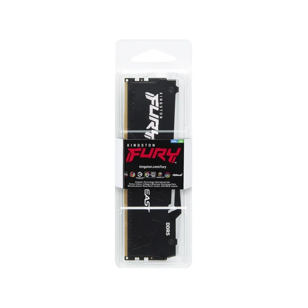 Модуль пам'яті Kingston FURY Beast RGB Black DDR5-5200 32Gb (KF552C40BBA-32) - зображення 5