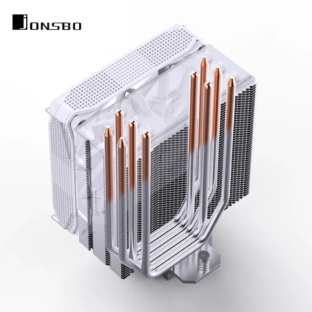 Процесорний кулер JONSBO PISA A5 ARGB White (120mm/LGA 1700/1200/115X/AM4/AM5/265W/4Pin PWM) - изображение 8