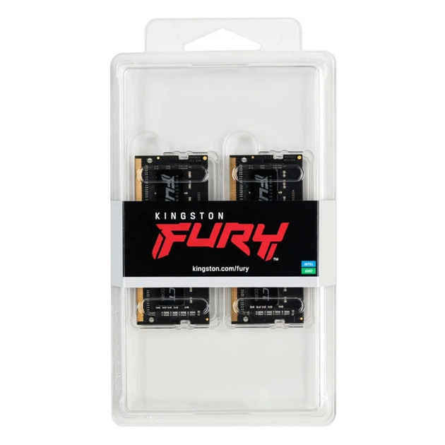 Модуль пам'яті Kingston Fury Impact DDR4-3200 SODIMM 32GB (2x16GB) CL20-22-22 1.2V (KF432S20IBK2/32) - Фото 3 Модуль пам'яті Kingston Fury Impact DDR4-3200 SODIMM 32GB (2x16GB) CL20-22-22 1.2V (KF432S20IBK2/32) - изображение 3