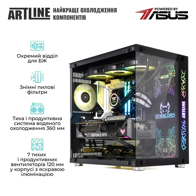 Комп'ютер ARTLINE Overlord X93 Windows 11 Pro (X93v95Win) - Фото 4 Комп'ютер ARTLINE Overlord X93 Windows 11 Pro (X93v95Win) - изображение 4