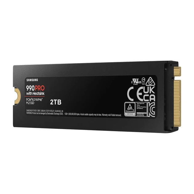 SSD Samsung 990 PRO with Heatsink 2TB M.2 2280 PCI Express 4.0 x4 Nvme (MZ-V9P2T0CW) - изображение 4