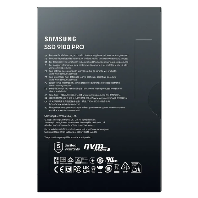 SSD Samsung 9100 Pro 4TB M.2 PCIe 5.0 x4 V-NAND TLC (MZ-VAP4T0BW) - изображение 6