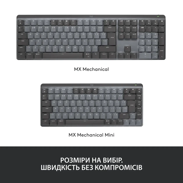 Клавіатура Logitech MX Mechanical Mini Minimalist Graphite (920-010780) - изображение 10