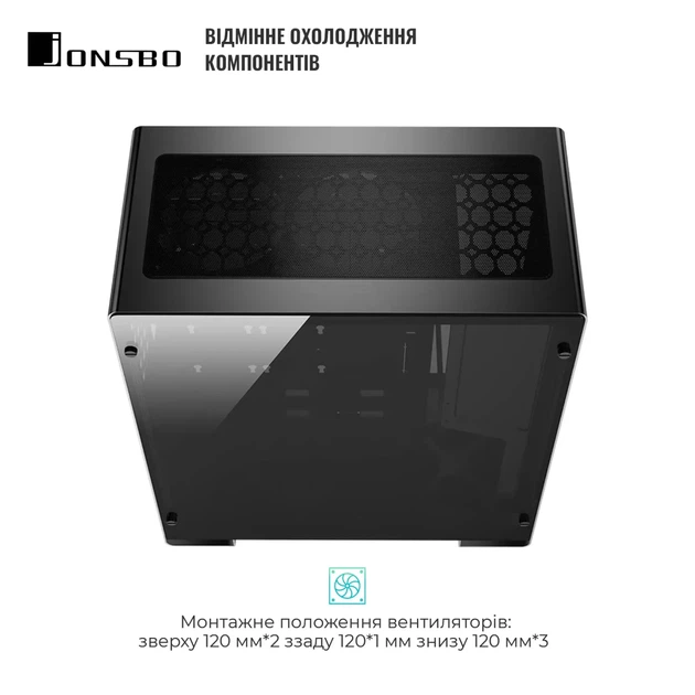 Корпус JONSBO U5 Aluminum Black - изображение 5