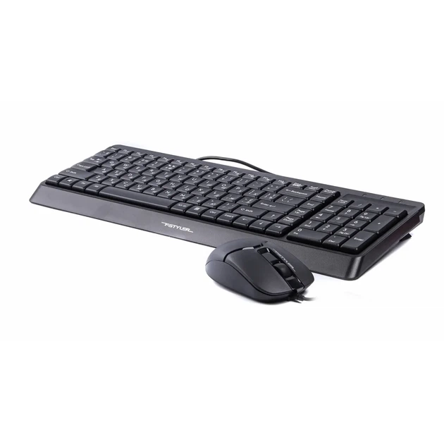Комплект клавіатура та мишка A4Tech F1512 Black - Фото 3 Комплект клавіатура та мишка A4Tech F1512 Black - зображення 3