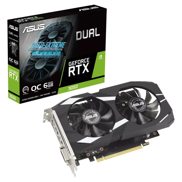 Відеокарта ASUS Nvidia GeForce DUAL-RTX3050-O6G - Фото 10 Відеокарта ASUS Nvidia GeForce DUAL-RTX3050-O6G - зображення 10
