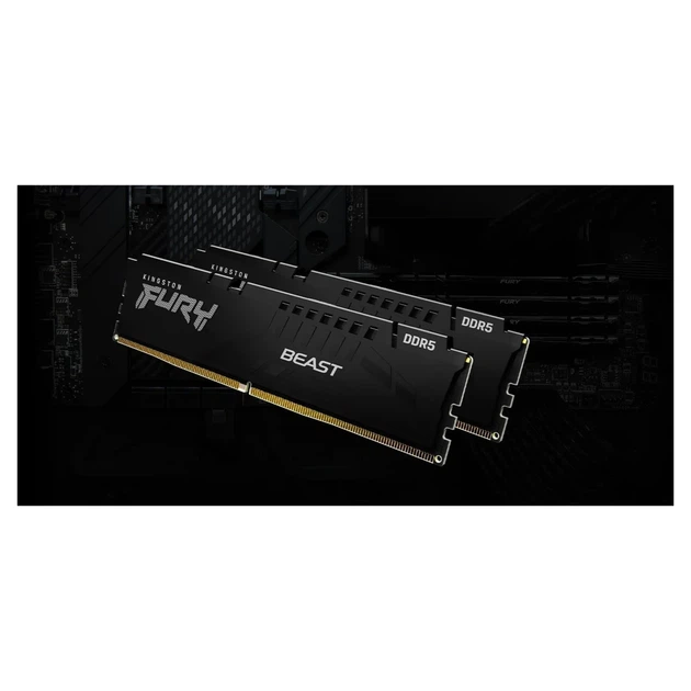 Модуль пам'яті Kingston FURY Beast Black DDR5-6000 32GB (2x16GB) CL30-36-36 1.4V EXPO (KF560C30BBEK2-32) - Фото 4 Модуль пам'яті Kingston FURY Beast Black DDR5-6000 32GB (2x16GB) CL30-36-36 1.4V EXPO (KF560C30BBEK2-32) - изображение 4
