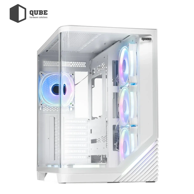 Корпус QUBE MIRAGE 7ARGB White (MIRAGE_GWNU3) - зображення 7