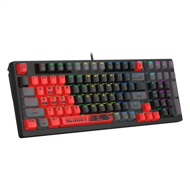 Клавіатура A4Tech S98 Bloody (Sports Red) - зображення 3