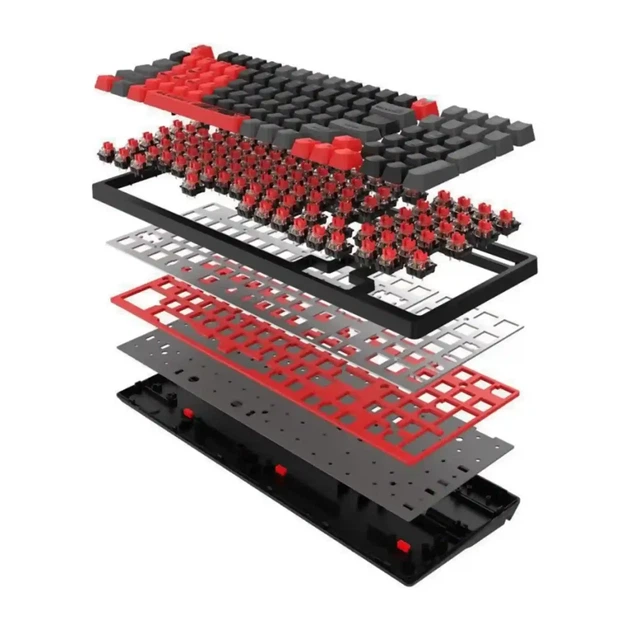 Клавіатура A4Tech S98 Bloody (Sports Red) - зображення 8