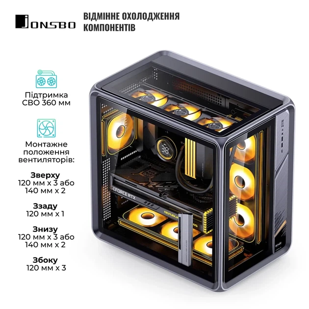 Корпус JONSBO BO400 Gray - зображення 4