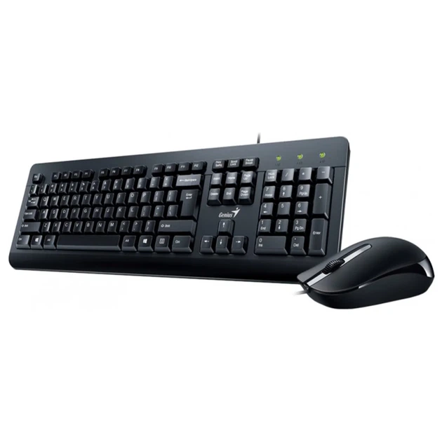Комплект клавіатура та мишка Genius KM-160 Black Ukr (31330001419) - Фото 1 Комплект клавіатура та мишка Genius KM-160 Black Ukr (31330001419) - зображення 1