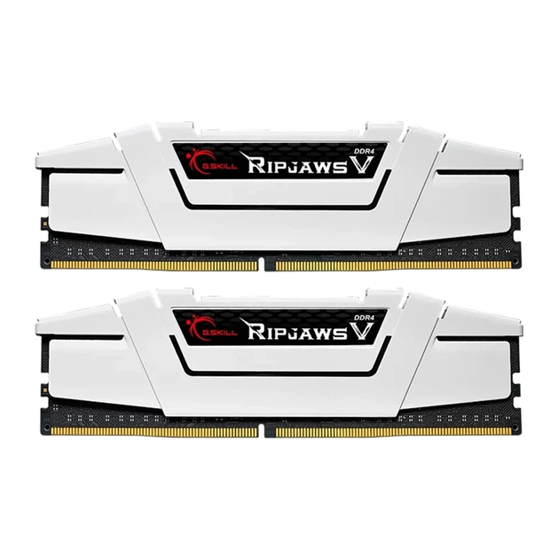 Модуль пам'яті G.Skill Ripjaws V White DDR4-3600 32GB (2x16GB) CL18-22-22-42 1.35V (F4-3600C18D-32GVW) - Фото 1 Модуль пам'яті G.Skill Ripjaws V White DDR4-3600 32GB (2x16GB) CL18-22-22-42 1.35V (F4-3600C18D-32GVW) - изображение 1