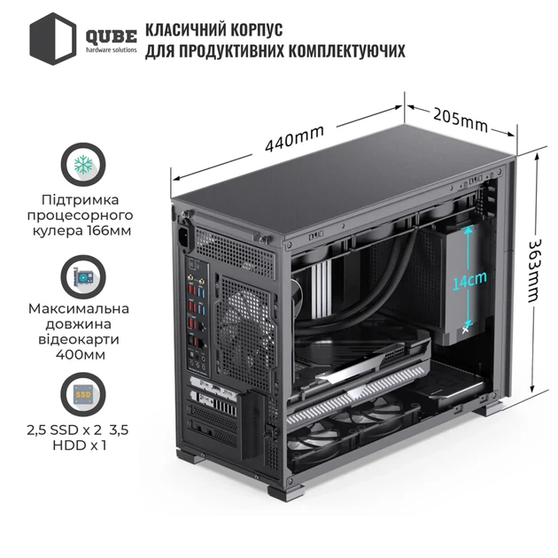 Корпус JONSBO D31 MESH Black - зображення 2