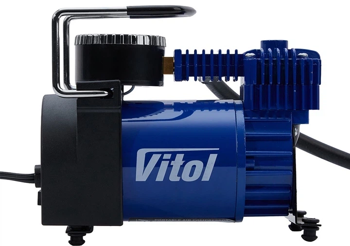Компресор Vitol K-52 150 psi 15 Amp 40 л автостоп, прикурювач - зображення 4