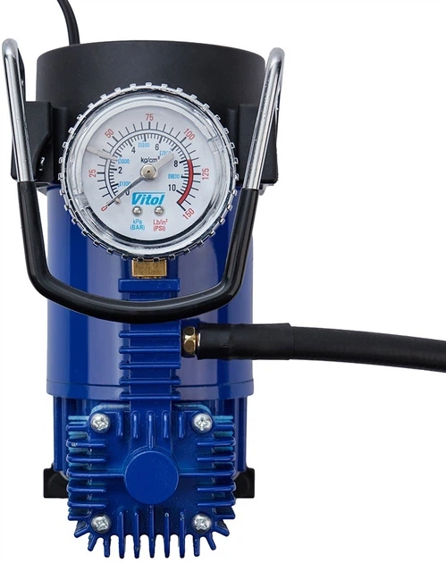Компресор Vitol K-52 150 psi 15 Amp 40 л автостоп, прикурювач - зображення 6