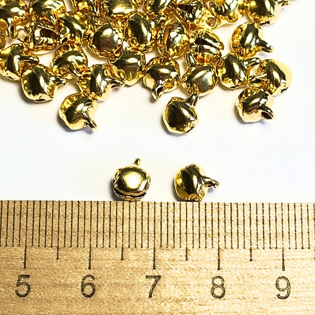 Кулон Дзвіночок залізо золото 10шт 8х6мм - Фото 7 Кулон Дзвіночок залізо золото 10шт 8х6мм - зображення 7