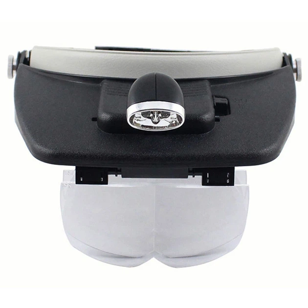 Лупа очки бинокулярные Magnifier 81001-A с LED подсветкой / увеличение 1.2X 1.8X 2.5X 3.5X - Фото 2 Лупа очки бинокулярные Magnifier 81001-A с LED подсветкой / увеличение 1.2X 1.8X 2.5X 3.5X - изображение 2