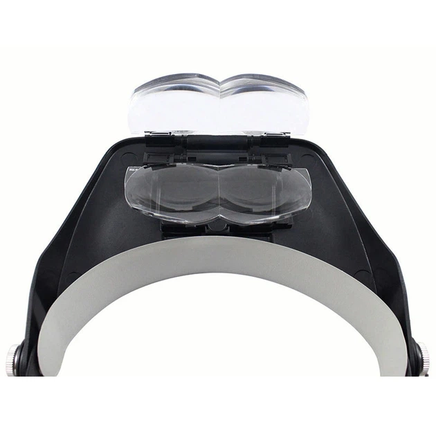Лупа очки бинокулярные Magnifier 81001-A с LED подсветкой / увеличение 1.2X 1.8X 2.5X 3.5X - Фото 4 Лупа очки бинокулярные Magnifier 81001-A с LED подсветкой / увеличение 1.2X 1.8X 2.5X 3.5X - изображение 4