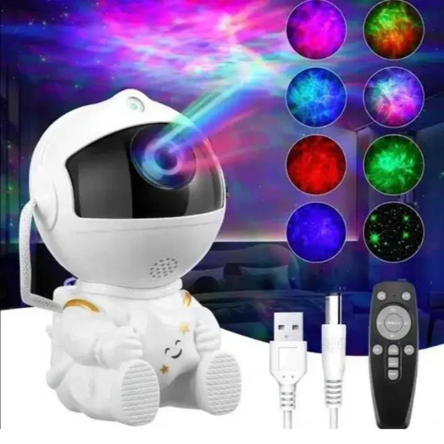 3D ночник проектор Космонавт с пультом и 8 режимами свечения (472915) - изображение 2
