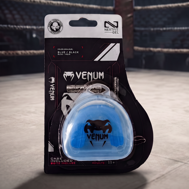 Капа боксерская и для единоборств Venum Predator односторонняя синяя - Фото 1 Капа боксерская и для единоборств Venum Predator односторонняя синяя - изображение 1