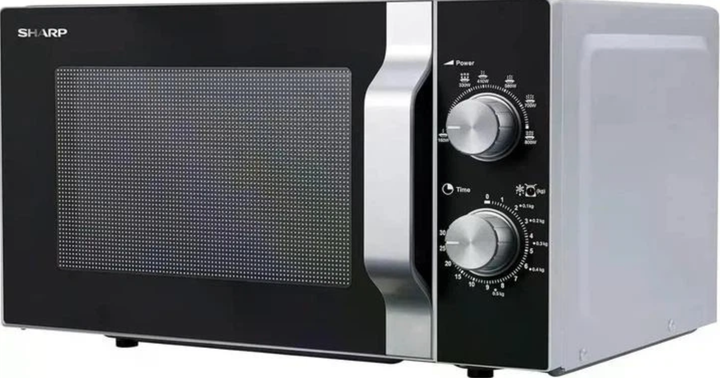 Мікрохвильова піч Sharp R204SA 20 л 800 Вт соло срібляста механічна - изображение 3