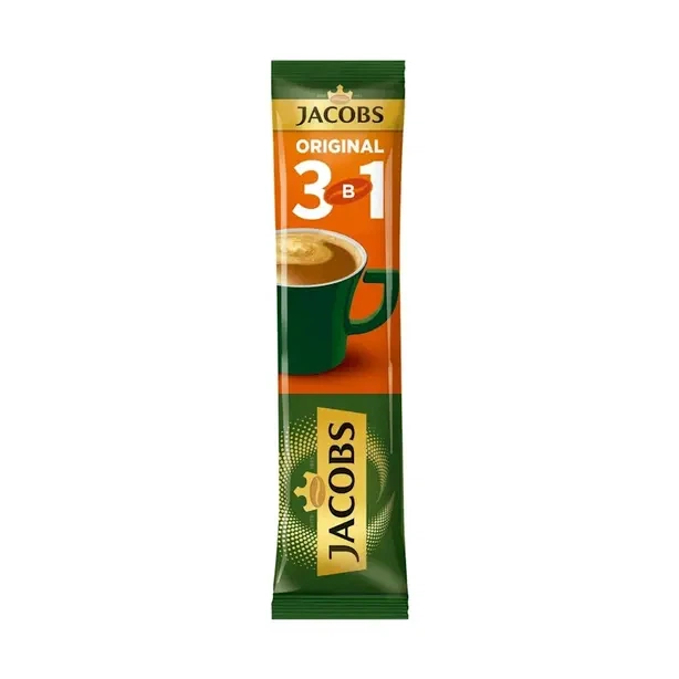 Кава розчинна у стіках 3в1 Jacobs Original 12 г х 1 шт (290458) - Фото 1 Кава розчинна у стіках 3в1 Jacobs Original 12 г х 1 шт (290458) - зображення 1