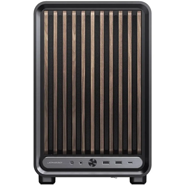 Корпус JONSBO D33 Wood Black - зображення 4