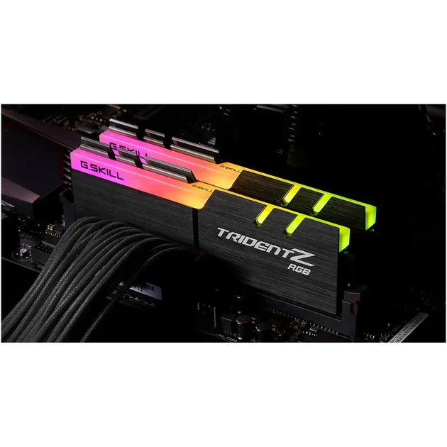 Модуль пам'яті G.Skill Trident Z RGB DDR4-3200 16GB (2x8GB) F4-3200C16D-16GTZRX - Фото 4 Модуль пам'яті G.Skill Trident Z RGB DDR4-3200 16GB (2x8GB) F4-3200C16D-16GTZRX - зображення 4
