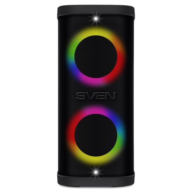 Портативная акустическая система SVEN PS-930, 150 Вт, Bluetooth, RGB-подсветка, караоке, Black - изображение 3