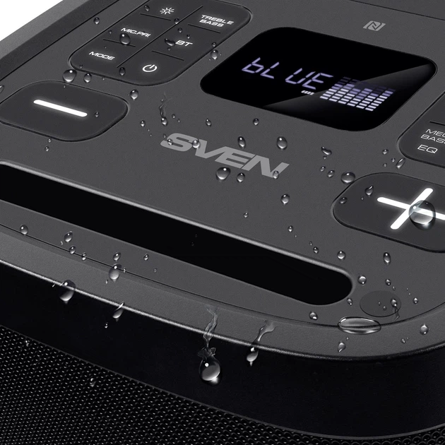 Акустическая система SVEN PS-950, 160 Вт, Bluetooth, подсветка, караоке, FM-радио, Black - изображение 5