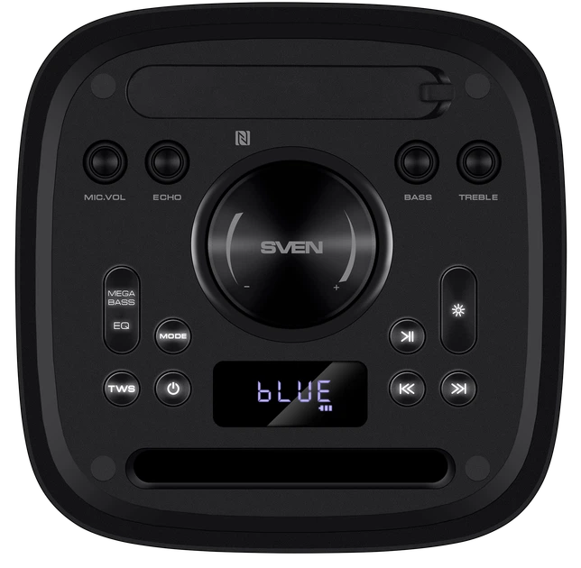 Портативная акустическая система SVEN PS-930, 150 Вт, Bluetooth, RGB-подсветка, караоке, Black - изображение 4