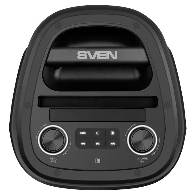 Портативная акустическая система SVEN PS-850, 100 Вт, Bluetooth, RGB-подсветка, караоке, микрофон, Black - Фото 4 Портативная акустическая система SVEN PS-850, 100 Вт, Bluetooth, RGB-подсветка, караоке, микрофон, Black - изображение 4