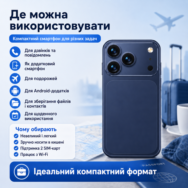 Мини телефон 3G с поддержкой Google Play и батареей 900mAh - изображение 6