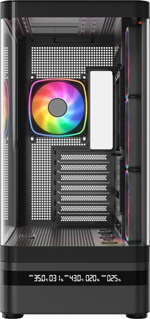 Корпус Modecom Volcano AQ200 ARGB Black (MC-A-AQ200-4FA-B) - зображення 2