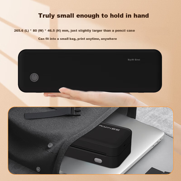 QIRUI A40a HD Беспроводной термопринтер формата A4 с функцией коррекции ошибок, предназначенный для домашнего использования, выполнения домашних заданий, мобильных задач и работы, а также для печати на мобильных устройствах. Портативный и компактный. - изображение 7