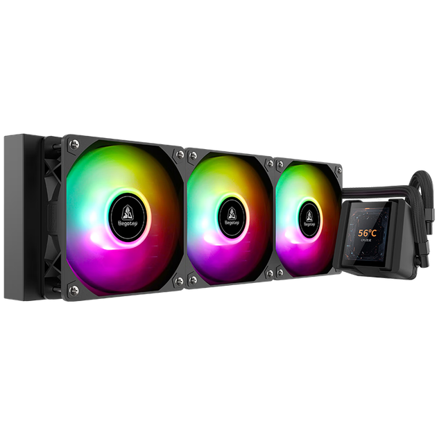 Рідинний кулер Segotep Ice Cool 360 Black LCD ARGB All-In (2,4-дюймовий РК-екран / Програмне забезпечення / Підтримка двох платформ Intel AMD) - зображення 5
