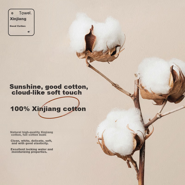 Антибактеріальні серветки Grace Xinjiang з довговолокнистої бавовни класу А, набір з 4 штук, м'які рушники для обличчя з чистої бавовни, абсорбуючі спортивні серветки для обличчя - изображение 9