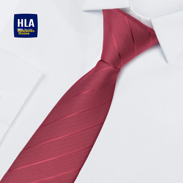Подарунковий набір HLA для чоловіків у червоному кольорі, без краватки та блискавки, у смужку, для бізнес-весілля, нареченого та дружки, новорічний подарунок - зображення 11