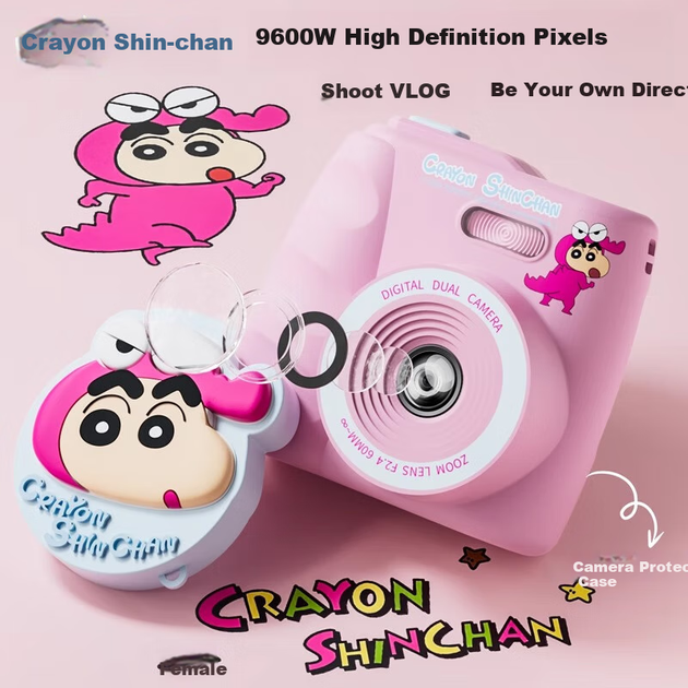 Дитяча камера MAQUCC Crayon Shin-Chan, подарунок на день народження для дівчаток віком 3-6 років, практична іграшка для дівчаток віком 5-8 років, рожевий колір моті, 32 ГБ - Фото 5 Дитяча камера MAQUCC Crayon Shin-Chan, подарунок на день народження для дівчаток віком 3-6 років, практична іграшка для дівчаток віком 5-8 років, рожевий колір моті, 32 ГБ - изображение 5