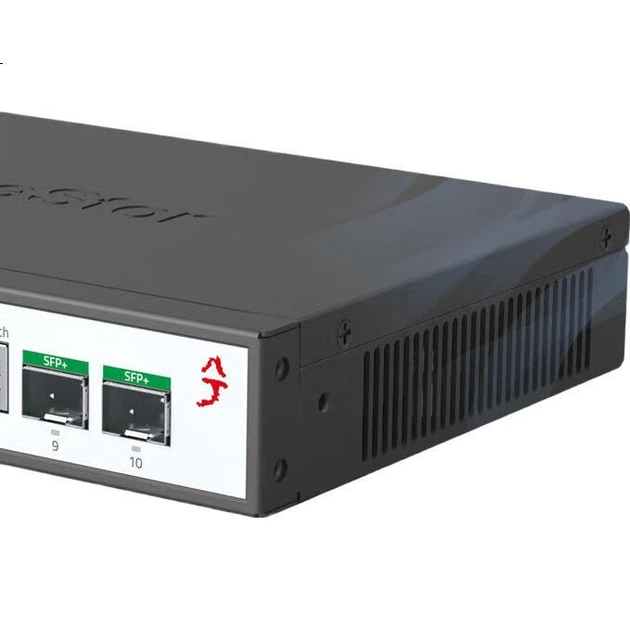 Некерований комутатор Xike, 8 портів 2.5G Ethernet + 2 порти 10G Optical, Plug and Play, безвентиляторний, підтримує Cat Rod SKS1200-8E2X - изображение 3